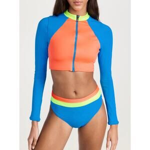 Maaji Ocean Blue Lark Bikini Top and Suzi Q Bottoms NWT